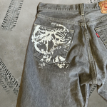 Grey Wash Levis